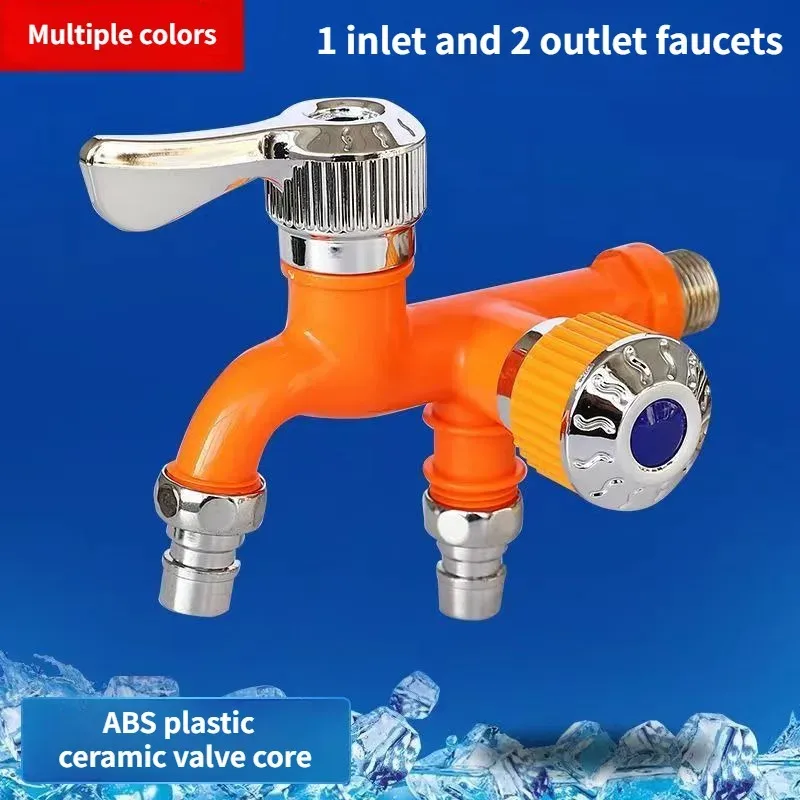 Home Outlet Bathroom - Faucet Double Outlet Dual Control Water