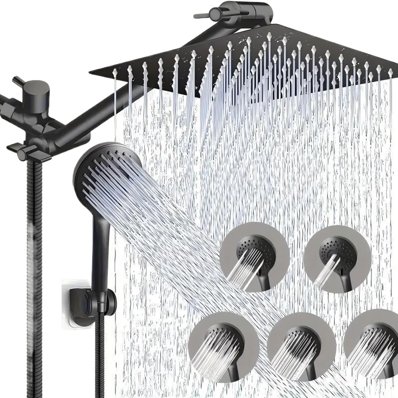 Shower Head Rain - Stainless Steel Rain Shower Head Combo