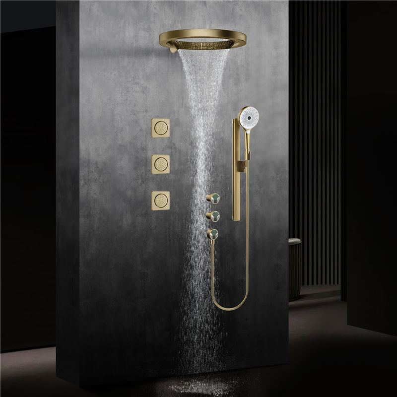 Beyoon Brass Brushed Gold Trip - Shower Head Rain review and price