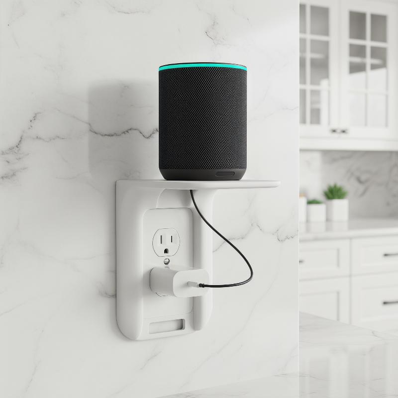 1PC No Drill Wall Outlet Shelf - Home Outlet Bathroom review and price