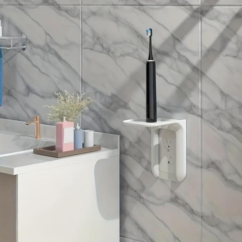 1PC No Drill Wall Outlet Shelf - Home Outlet Bathroom review and price