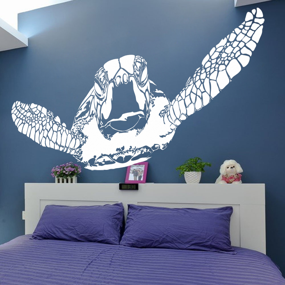 Huge Sea Turtle Ocean Animal W - Home Bathroom Floor Tiles review and price