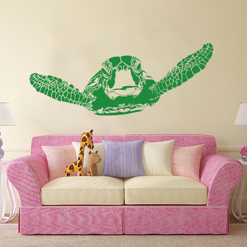 Huge Sea Turtle Ocean Animal W - Home Bathroom Floor Tiles review and price