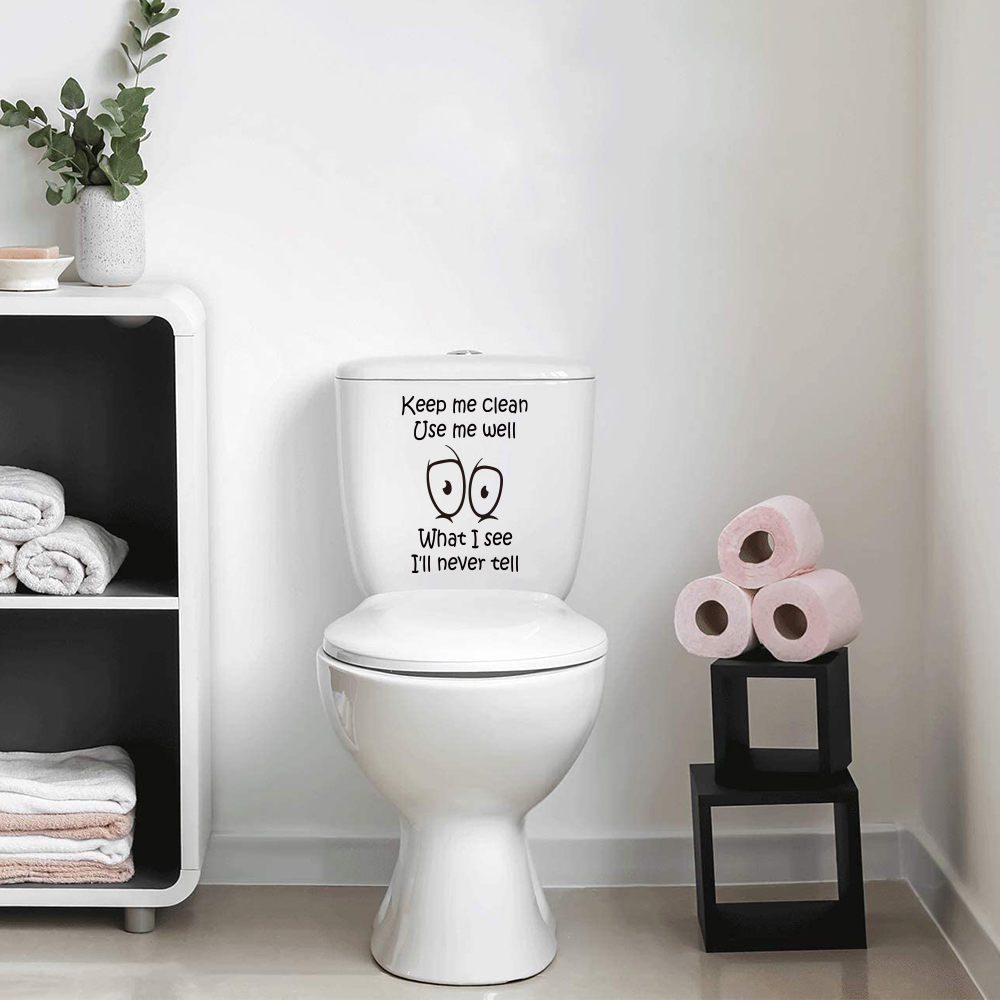 Funny Toilet Sticker Decal Kee - Home Bathroom Floor Tiles review and price