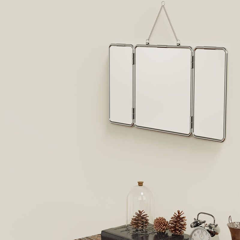 Ins Style Square Three Fold Wa - Home Bathroom Mirror review and price