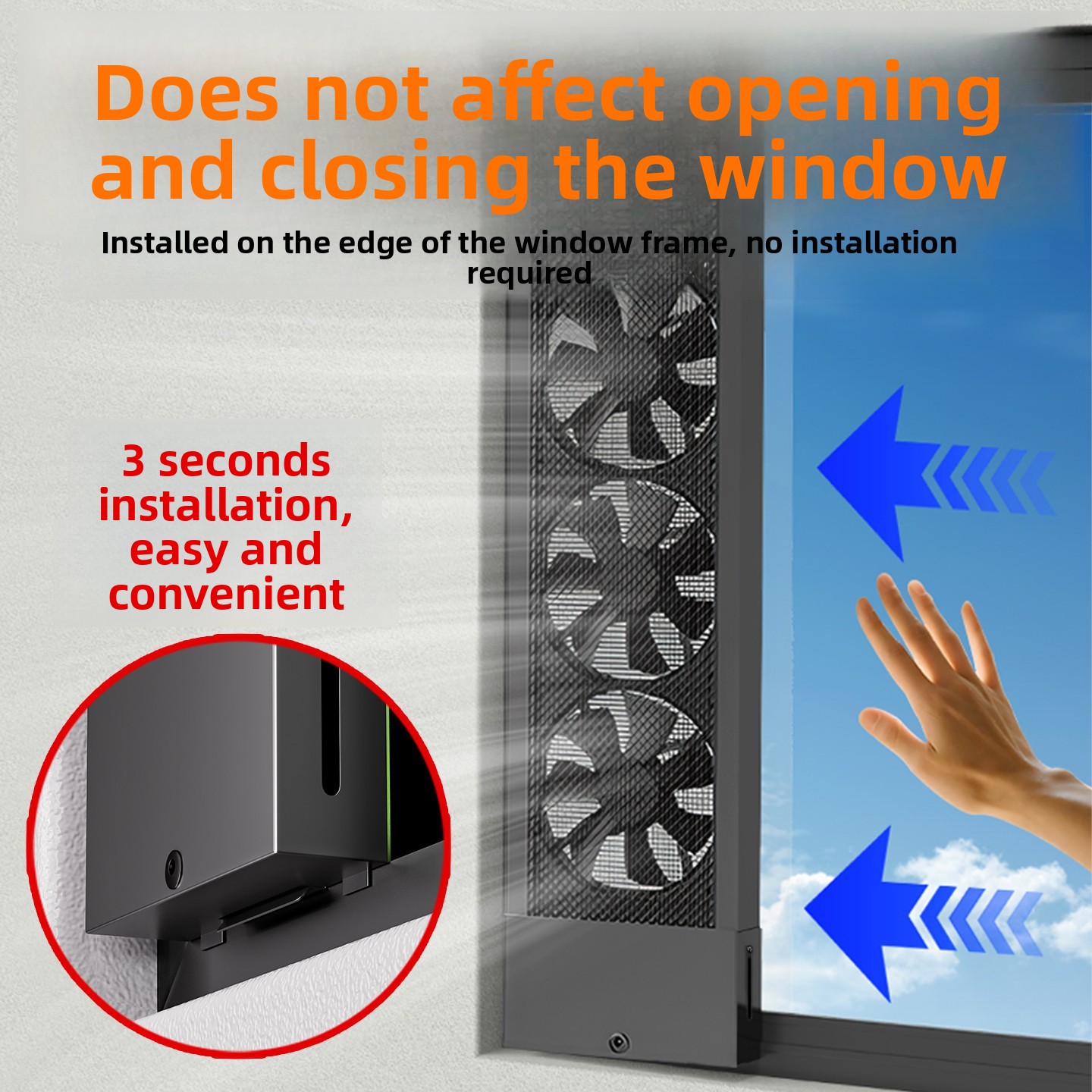 Tool-Free Window Exhaust Fan – - Home Bathroom Exhaust Fan review and price