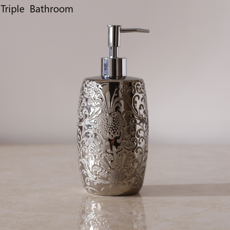 Silver Ceramics Shampoo Bottle - Zara Home Bathroom review and price