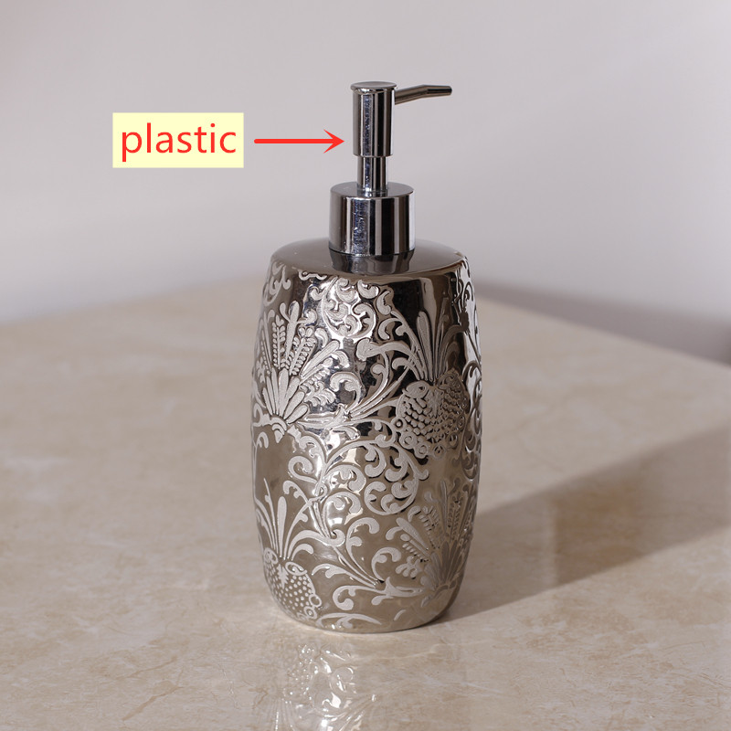 Silver Ceramics Shampoo Bottle - Zara Home Bathroom review and price