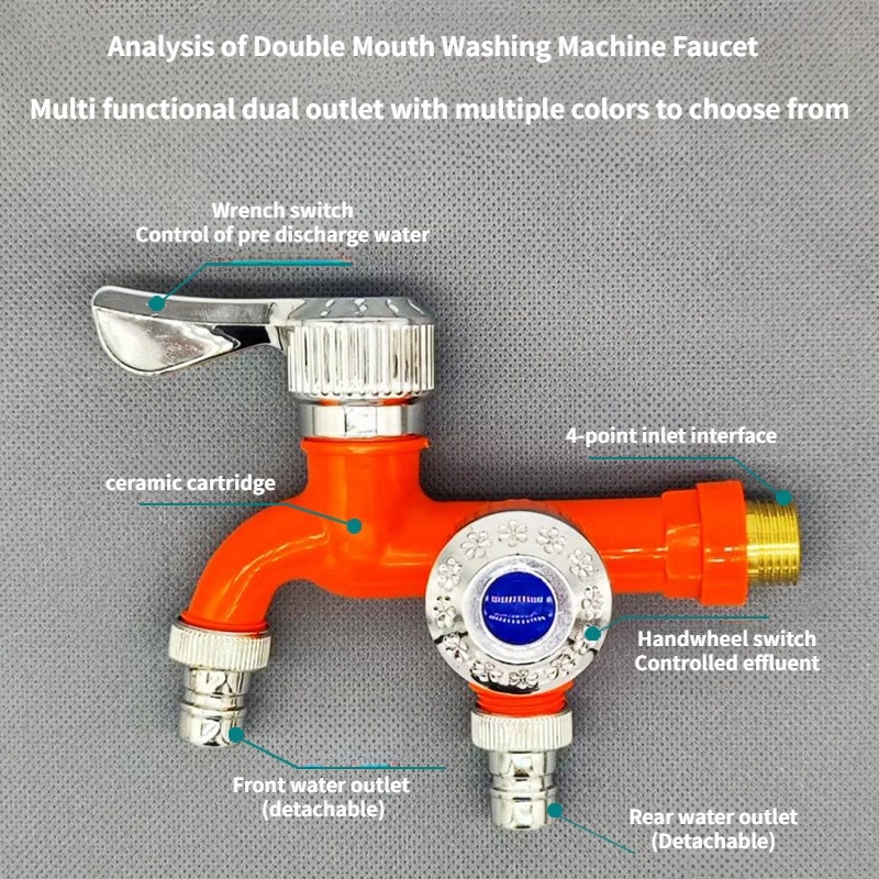 Faucet Double Outlet Dual Cont - Home Outlet Bathroom review and price