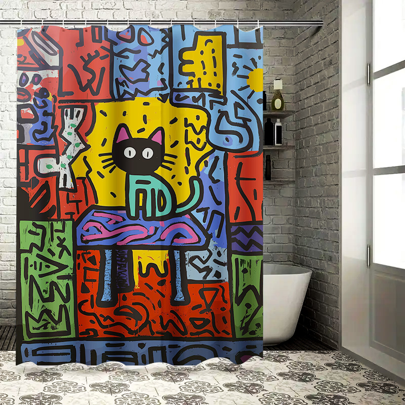 Bright Graffiti Abstract Cat S - Home Bathroom Remodel review and price