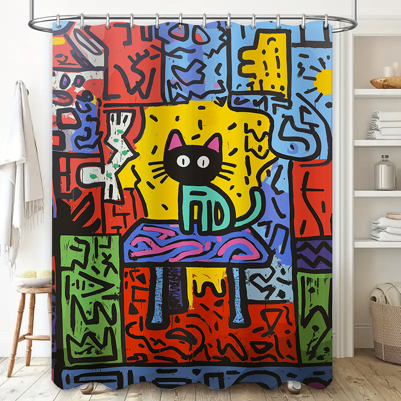 Bright Graffiti Abstract Cat S - Home Bathroom Remodel review and price