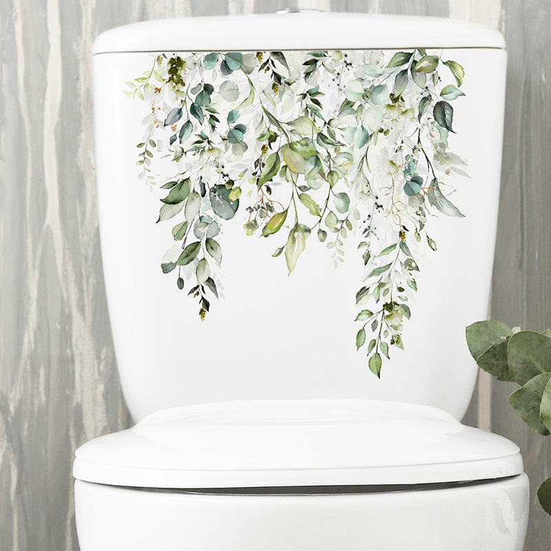 Fresh Green Plant Leaves Bathr - Home Bathroom Remodel review and price