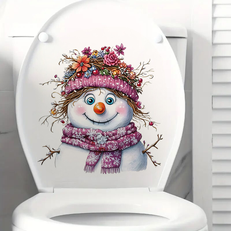 Funny Whimsical Snowman Sticke - Home Bathroom Floor Tiles review and price