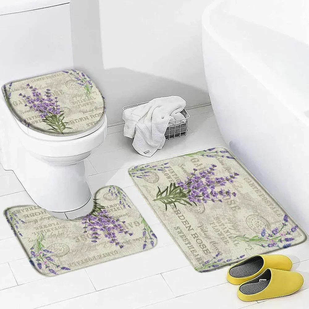Purple Lavender Bath Mat Set N - Zara Home Bathroom Mat review and price