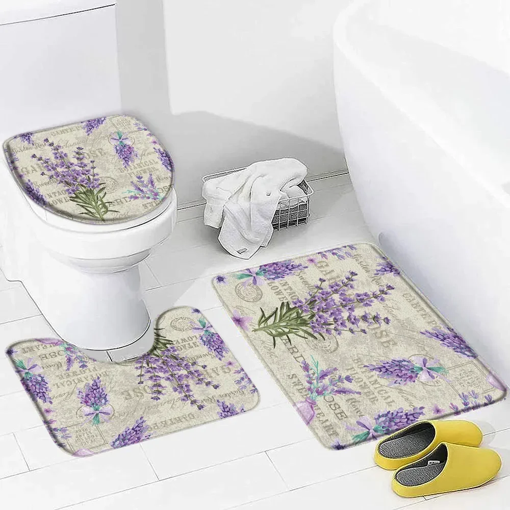 Purple Lavender Bath Mat Set N - Zara Home Bathroom Mat review and price