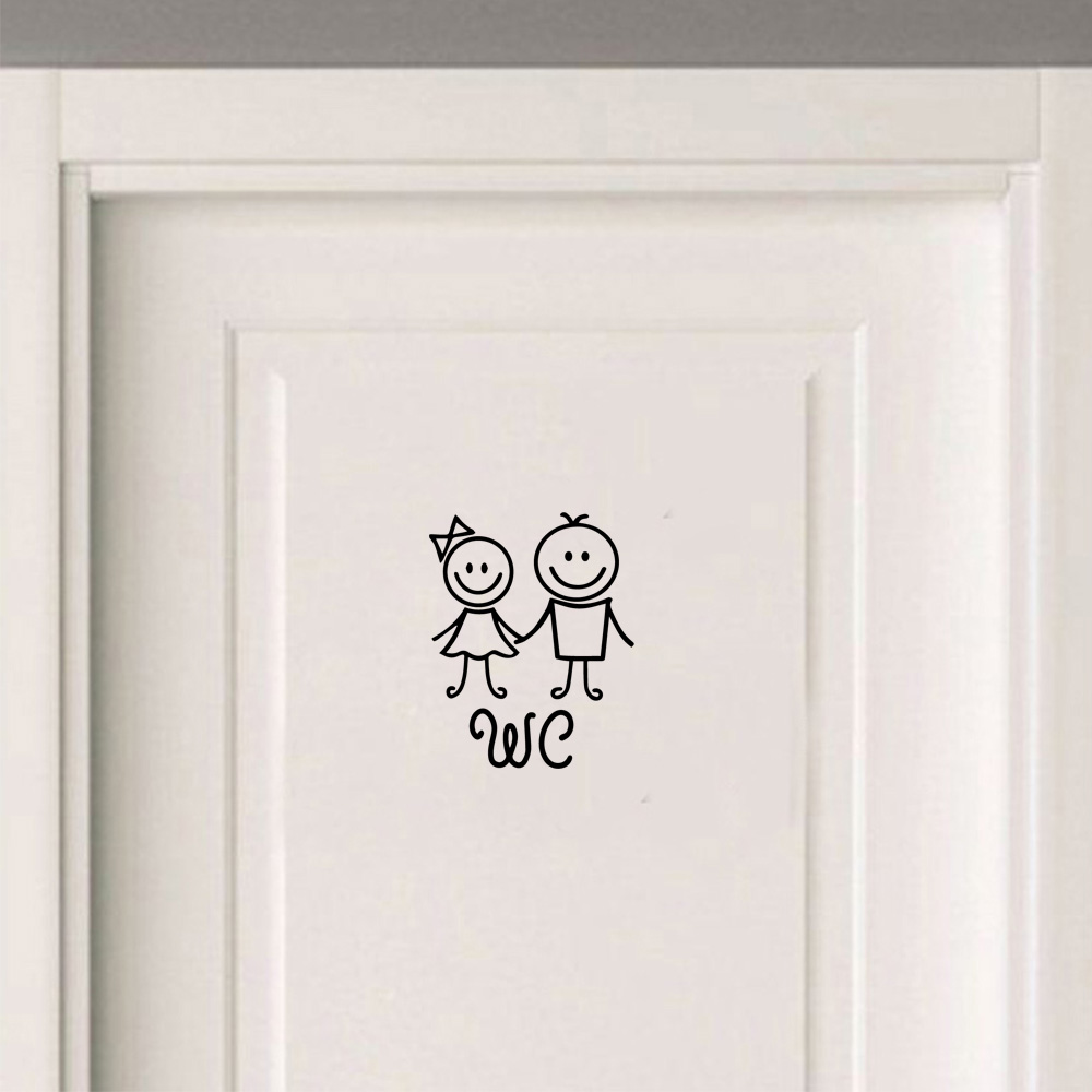 1 pc Cartoon Style Toilet and  - Home Bathroom Wall Tiles review and price