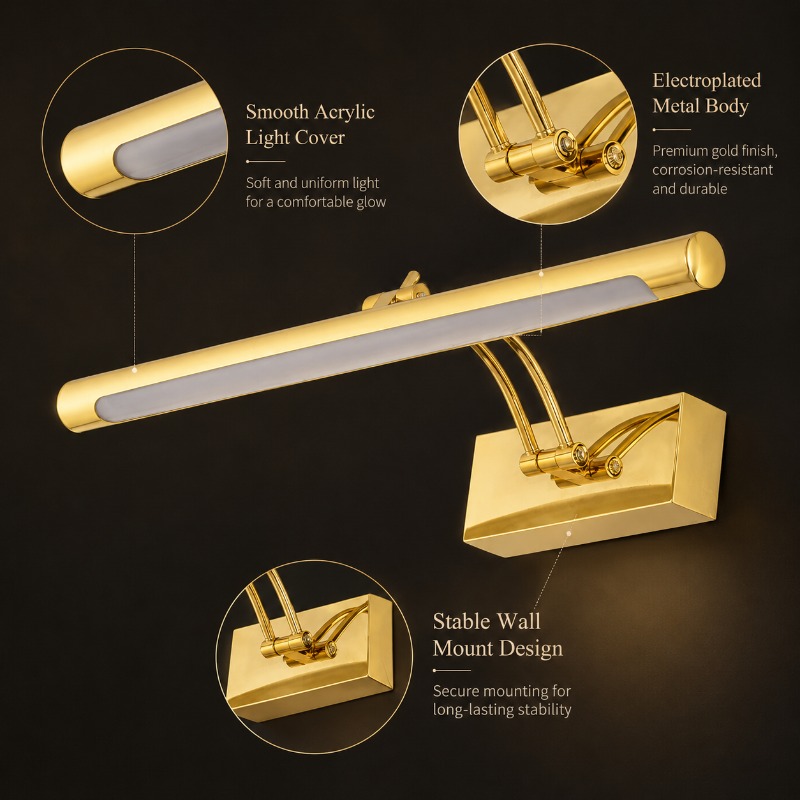 40cm 55cm 70cm Vintage LED Van - Home Bathroom Mirror review and price