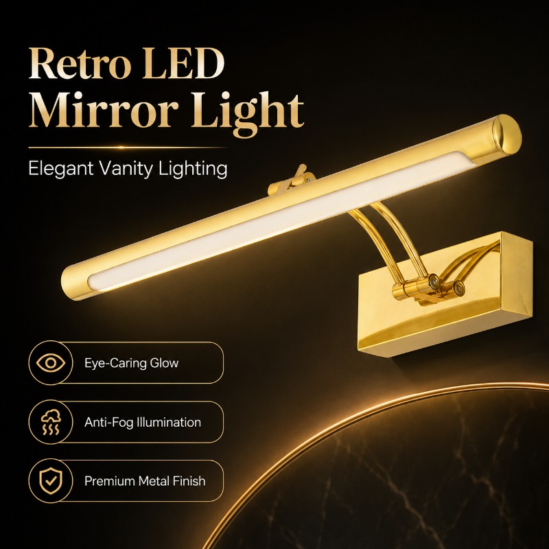 40cm 55cm 70cm Vintage LED Van - Home Bathroom Mirror review and price