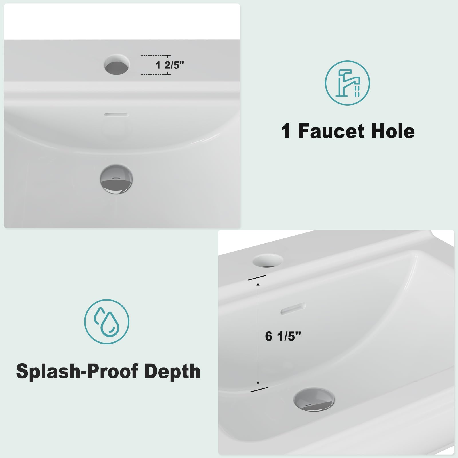 Pedestal Sink Square Ceramic B - Home Bathroom Remodel review and price