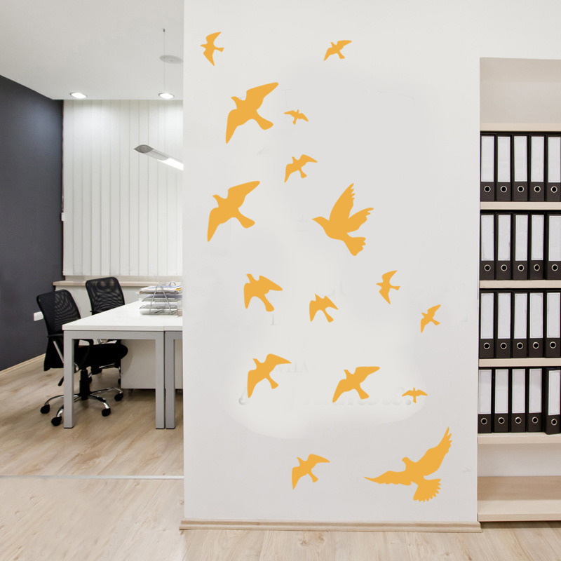 12Pcs/set Bird Wall Stickers H - Home Bathroom Floor Tiles review and price