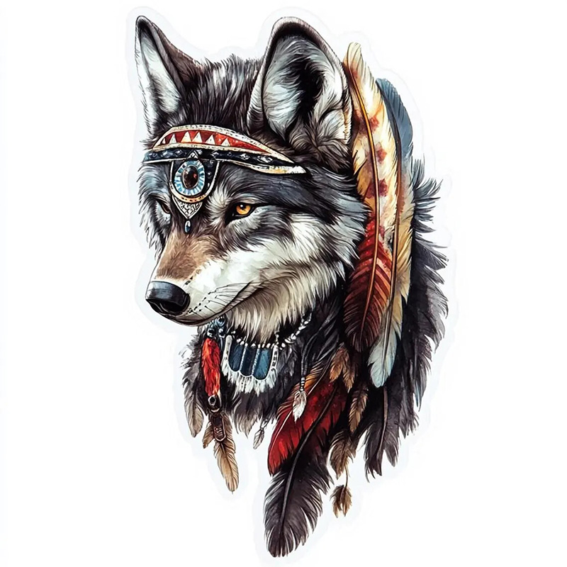 QT36# 1pc Cool Indian Wolf Sti - Home Bathroom Floor Tiles review and price
