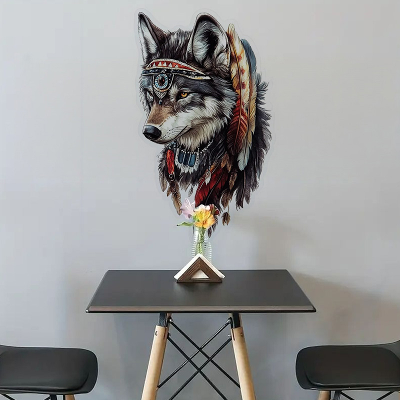 QT36# 1pc Cool Indian Wolf Sti - Home Bathroom Floor Tiles review and price