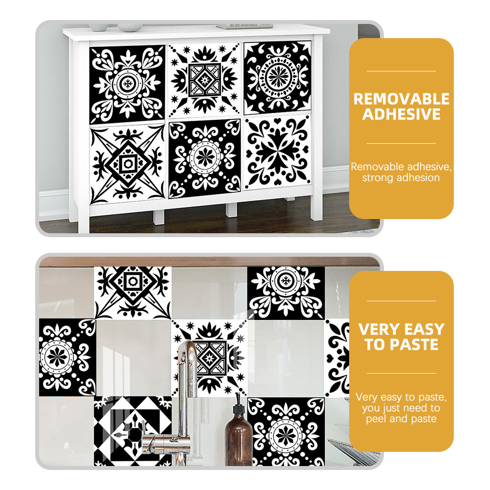 10 Pcs Home Decor Wall Sticker - Home Bathroom Wall Tiles review and price
