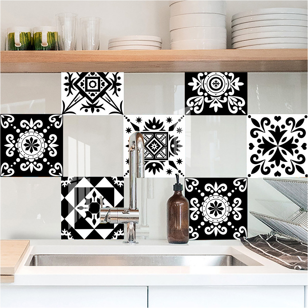 10 Pcs Home Decor Wall Sticker - Home Bathroom Wall Tiles review and price