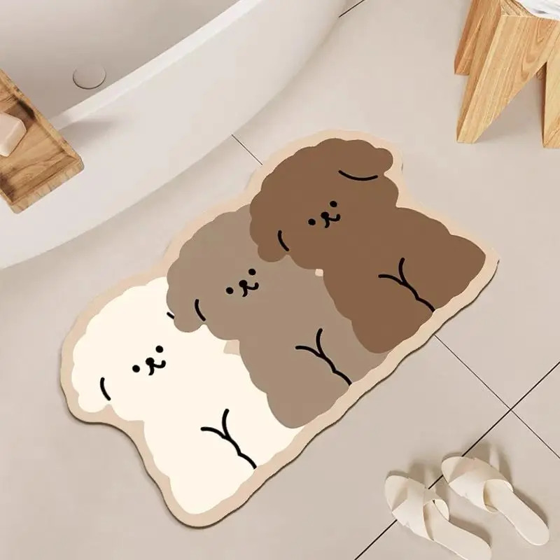 VIKAMA cute dog shaped bathroo - Zara Home Bathroom Mat review and price