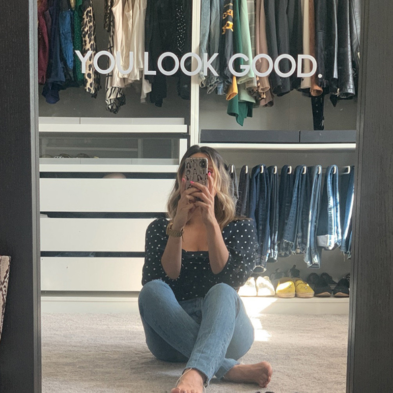 You Look Good Mirror Wall Stic - Home Bathroom Floor Tiles review and price