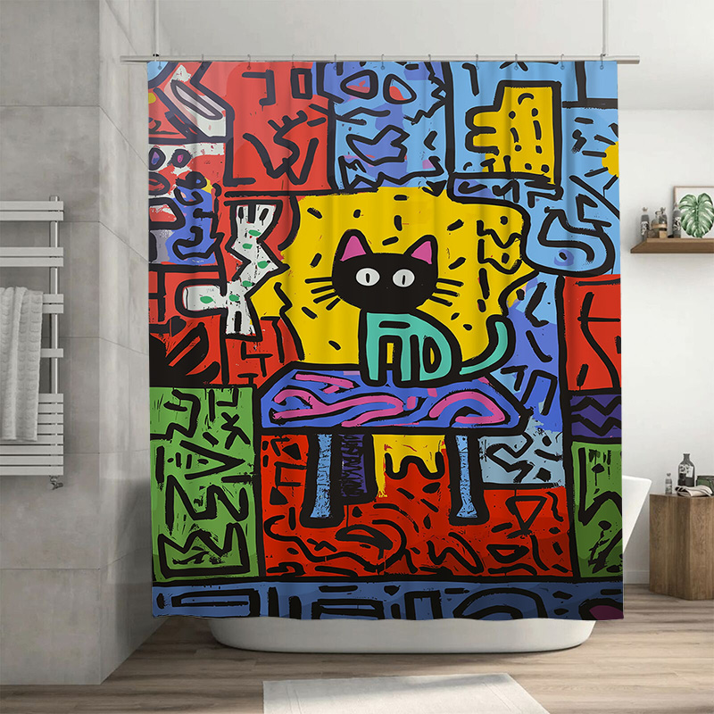 Brightly Colored Graffiti Show - Home Bathroom Remodel review and price