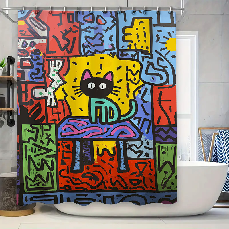 Brightly Colored Graffiti Show - Home Bathroom Remodel review and price