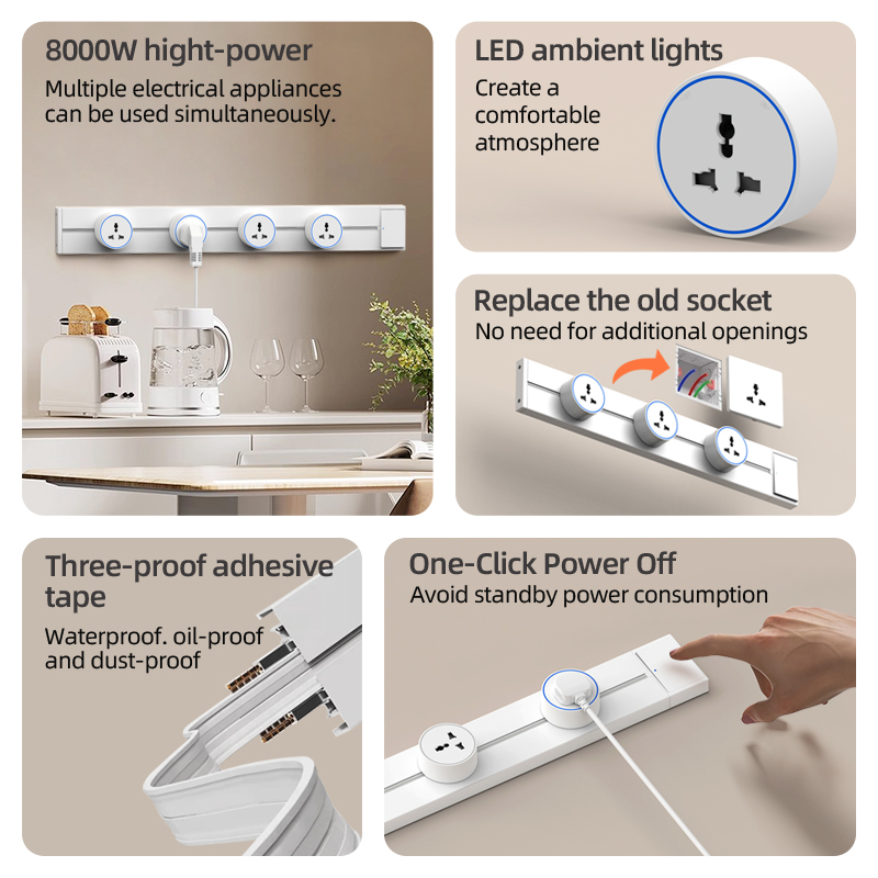 Track Rail Socket EU UK FR Kor - Home Outlet Bathroom review and price