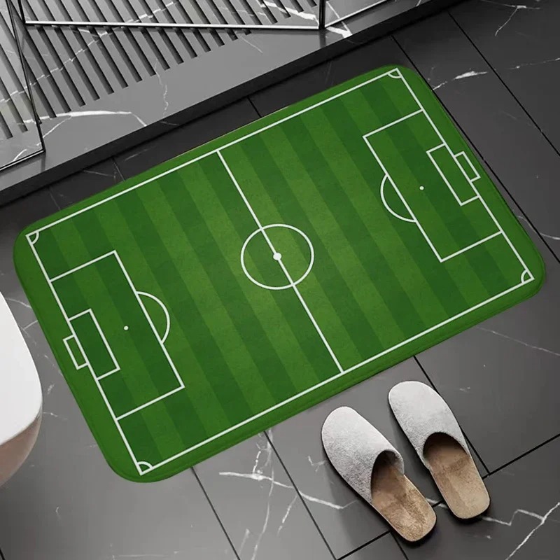 Soccer Field Pattern Door Mat  - Zara Home Bathroom Mat review and price