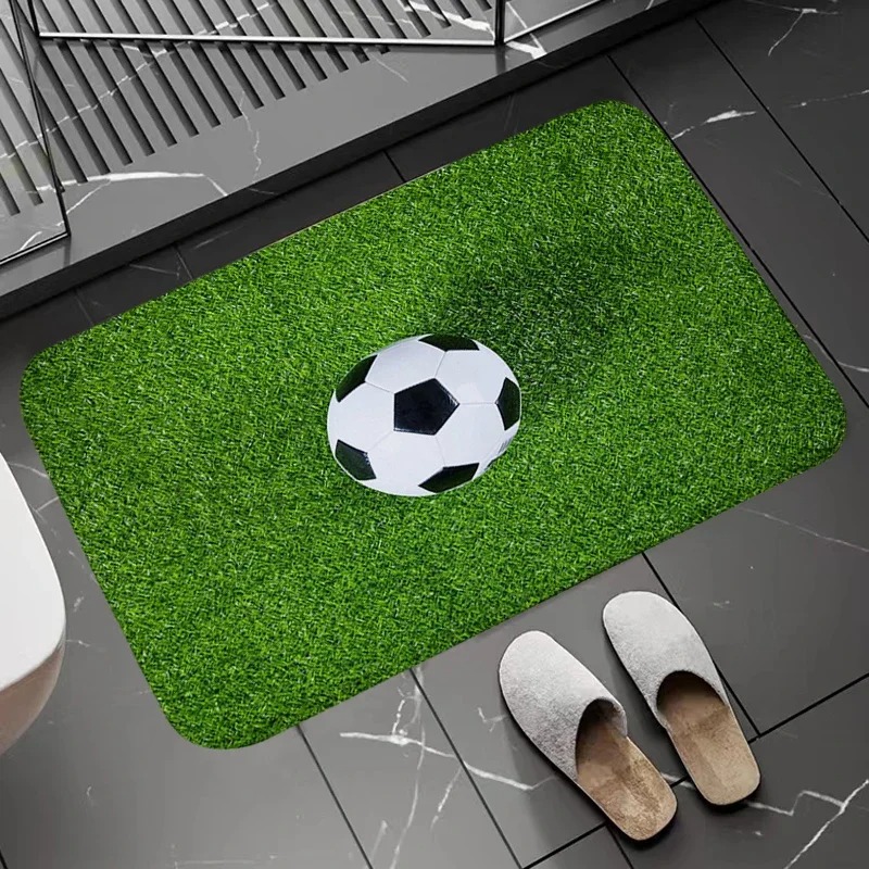 Soccer Field Pattern Door Mat  - Zara Home Bathroom Mat review and price