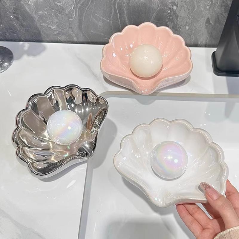 1/2Pcs Shell Shape Drain Soap  - Home Creation Bathroom review and price