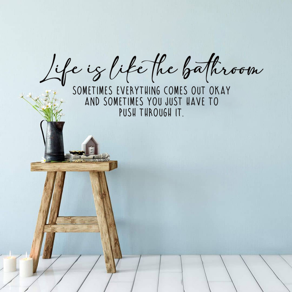 Life Is Like The Bathroom Funn - Home Bathroom Floor Tiles review and price