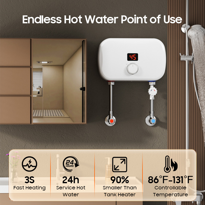 Home Mini 5000W 5500kW Tankles - Home Bathroom Geyser review and price