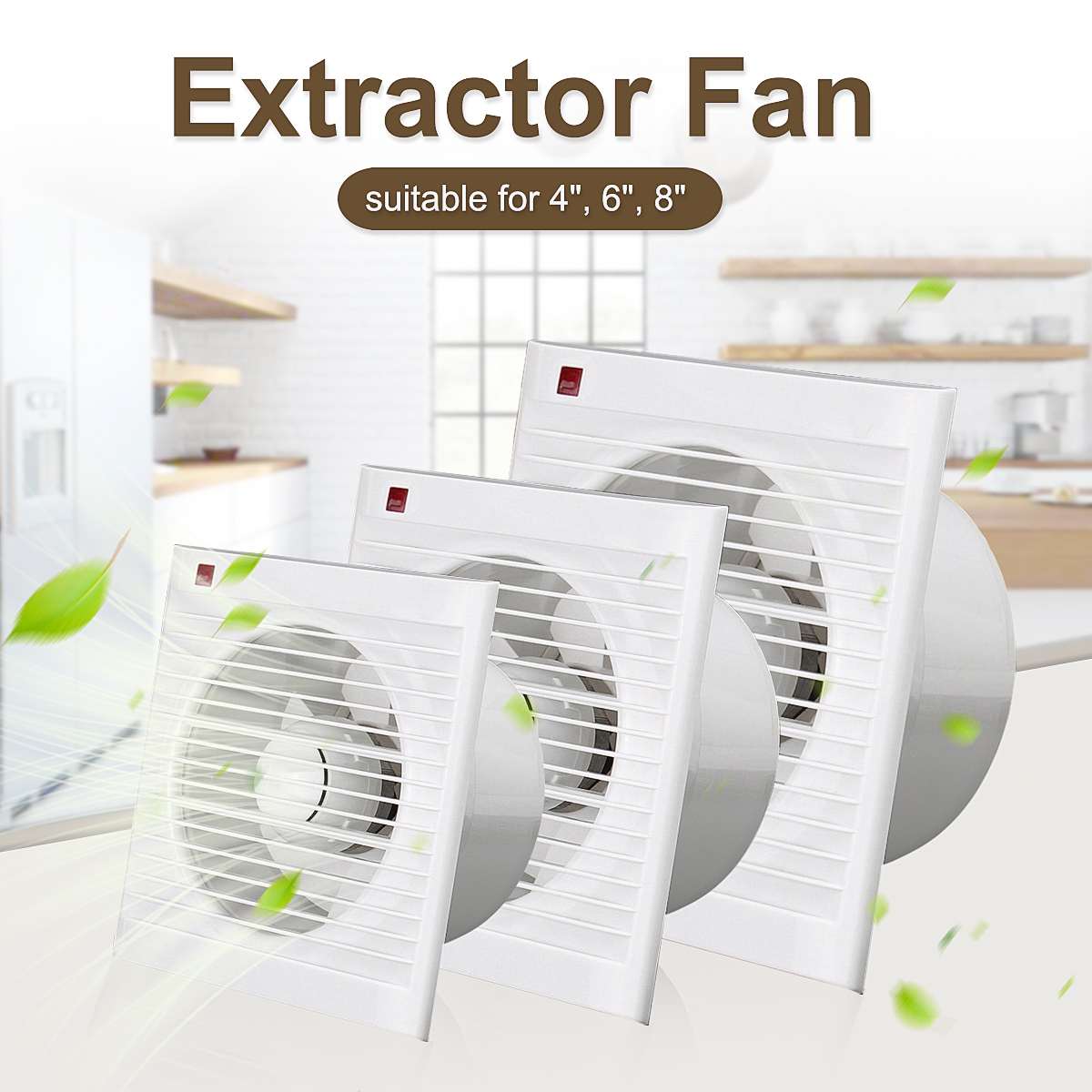 4 Inch 6 Inch 8 Inch 220V Mute - Home Bathroom Exhaust Fan review and price