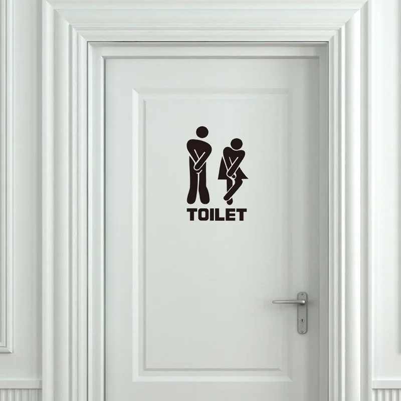 2Pcs Creative Funny Toilet Wal - Home Creation Bathroom review and price