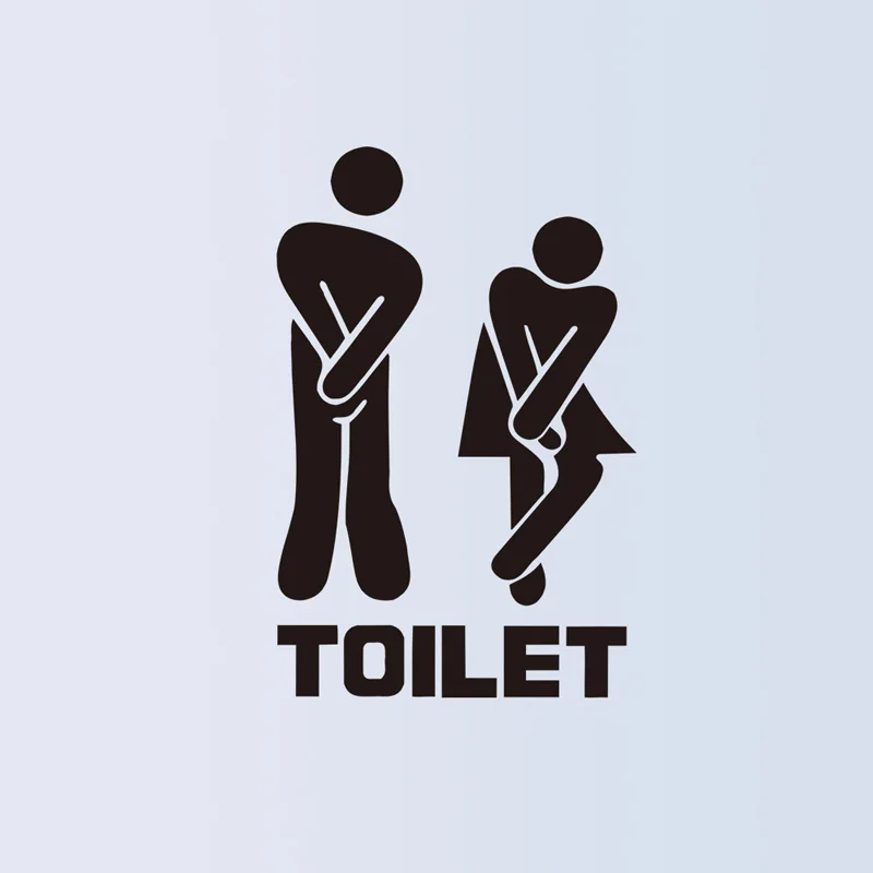 2Pcs Creative Funny Toilet Wal - Home Creation Bathroom review and price