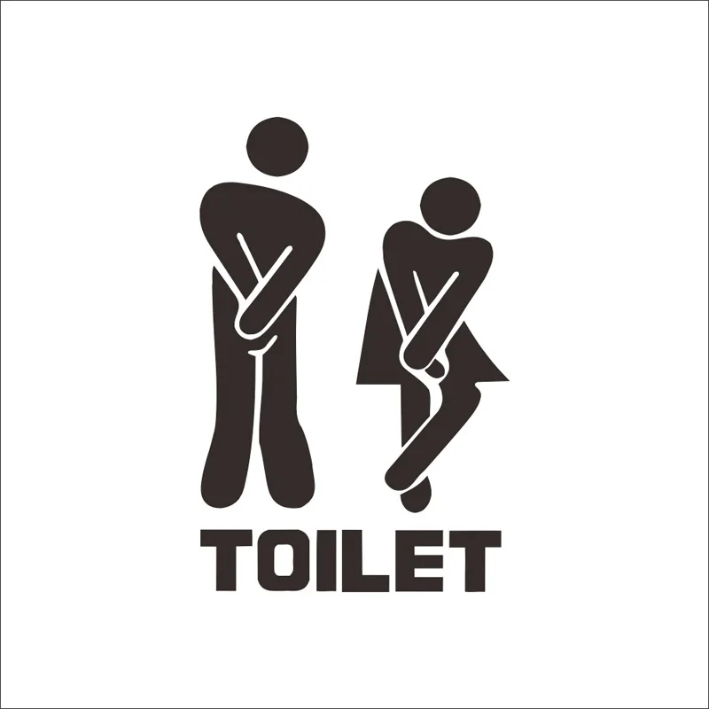 2Pcs Creative Funny Toilet Wal - Home Creation Bathroom review and price