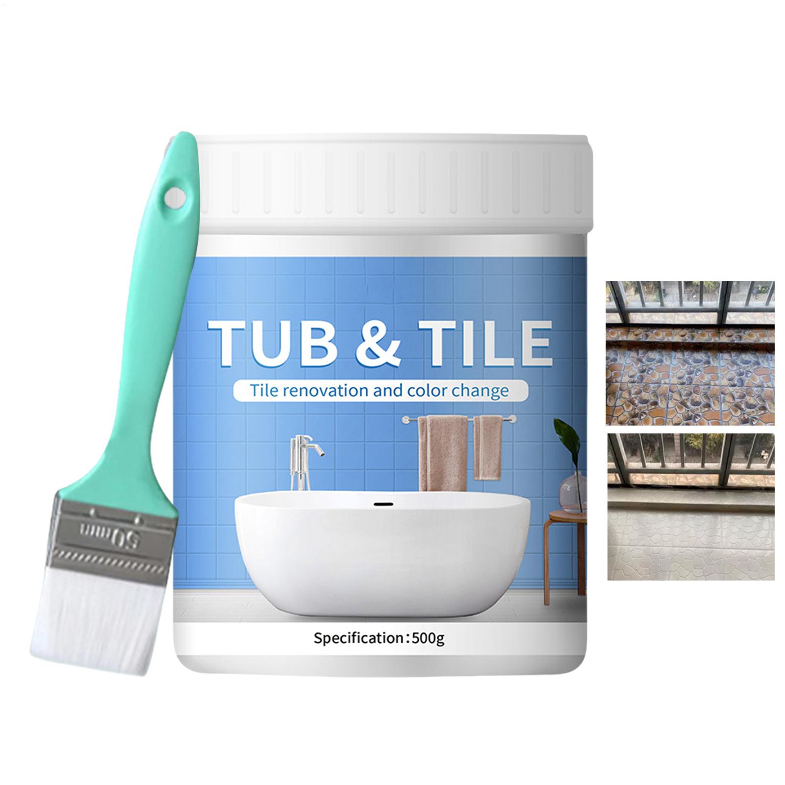 Bathroom Tile Paint Kit 500g W - Home Bathroom Wall Tiles review and price