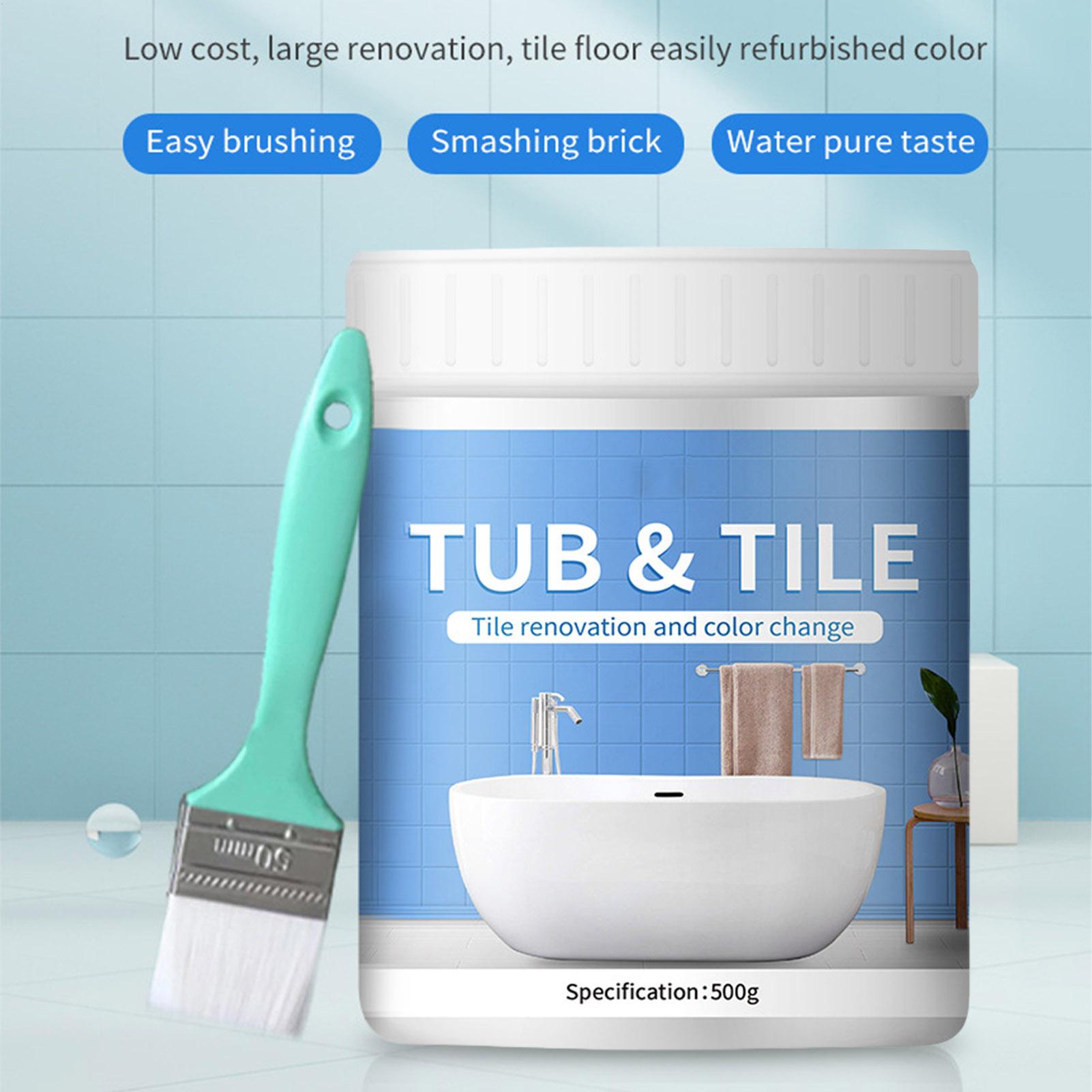 Bathroom Tile Paint Kit 500g W - Home Bathroom Wall Tiles review and price