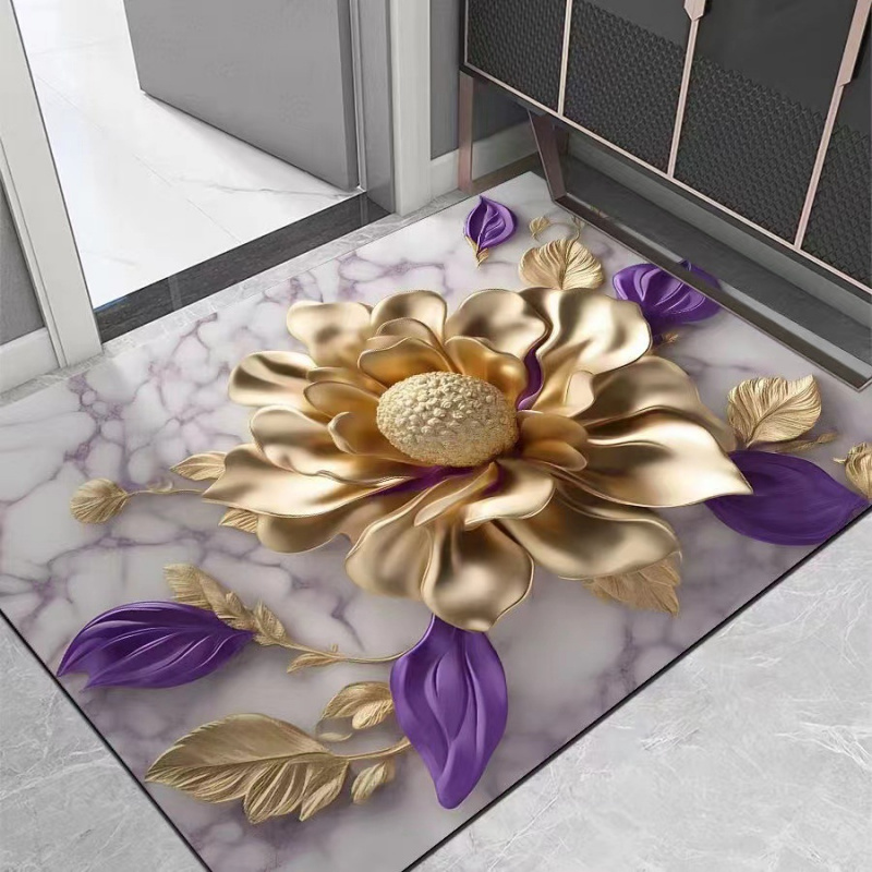 VIKAMA Light Luxury Lotus Bath - Zara Home Bathroom Mat review and price