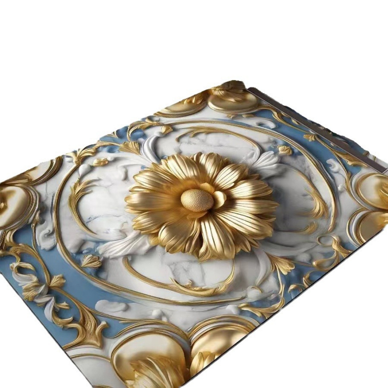 VIKAMA Light Luxury Lotus Bath - Zara Home Bathroom Mat review and price